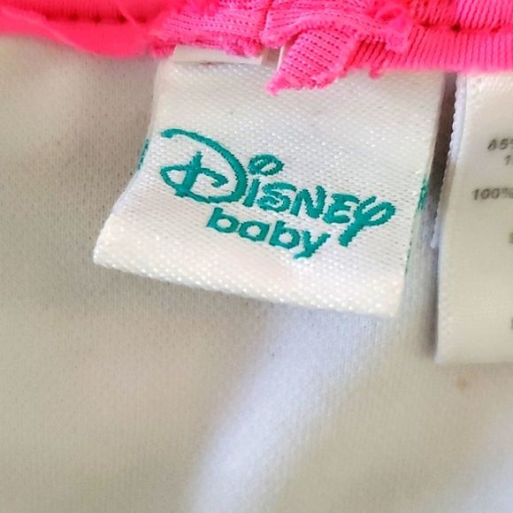 Disney Little Mermaid Striped Baby One Piece Swimsuit - Picture 6 of 7